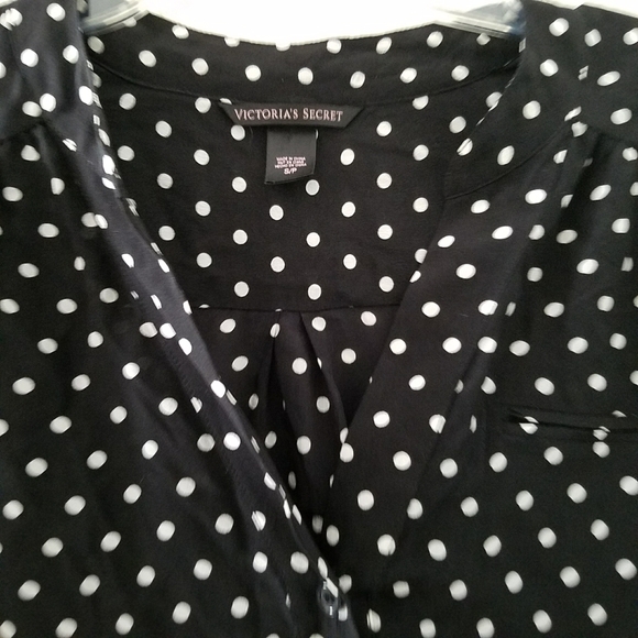 Victoria Secret Polka Dot Top Blouse - Picture 3 of 4